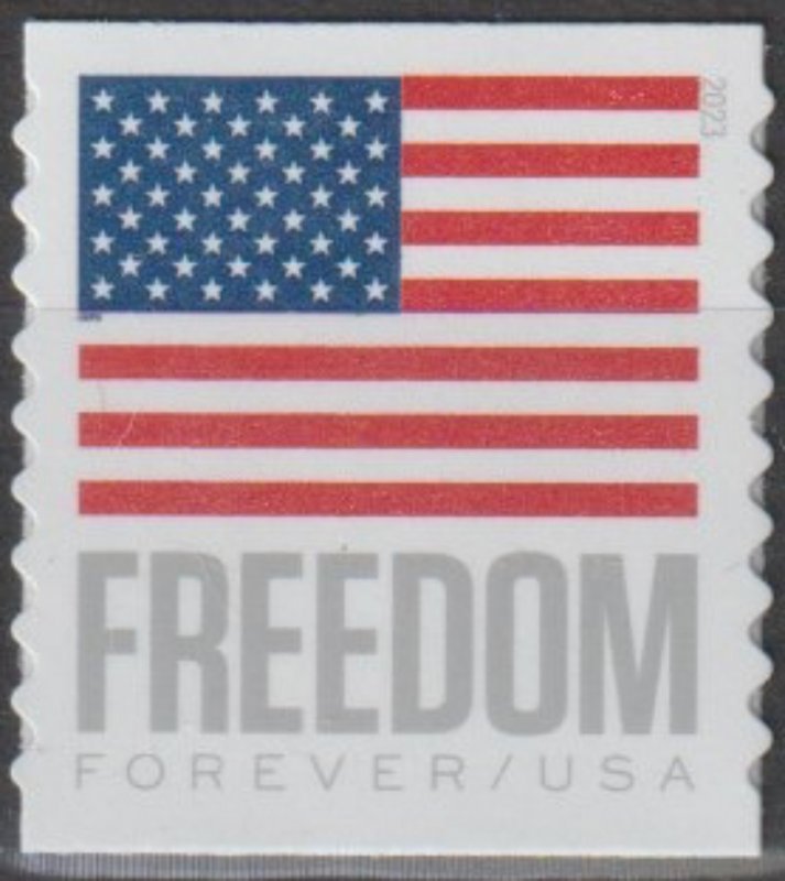 USA Sc. 5788 (63c) Freedom Flag 2023 MNH APU coil single
