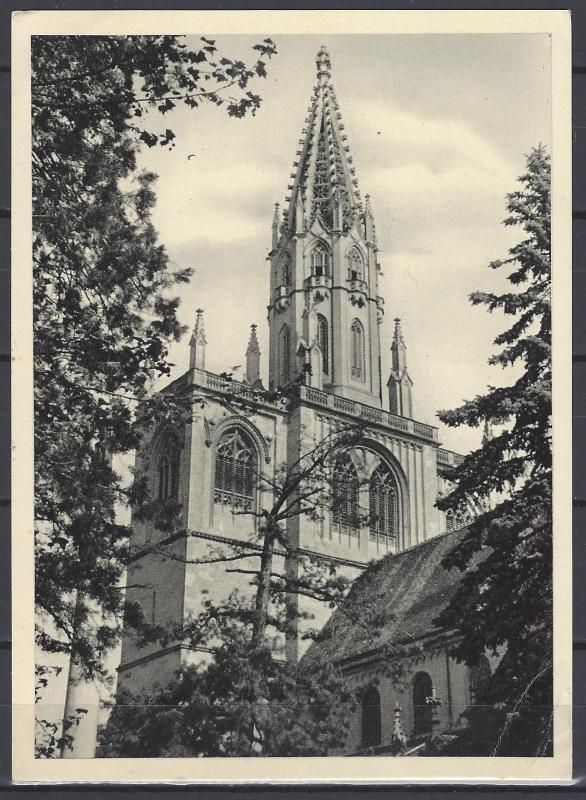 Germany Bund Scott # B342 + RA6, used, on picture postcard