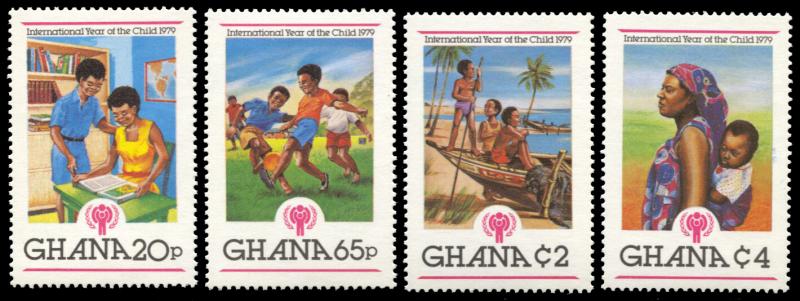 Ghana 709-712, MNH, International Year of the Child