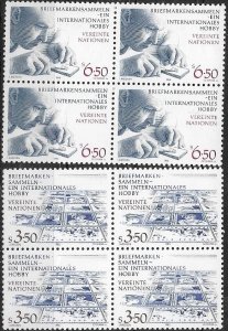 1987 United Nations Vienna Stamp Collecting  SC# 62-63 Mint