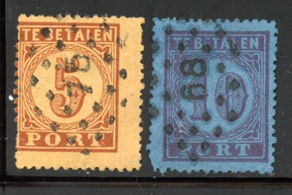 Netherlands Antilles # J1-2, Used. CV $ 35.00