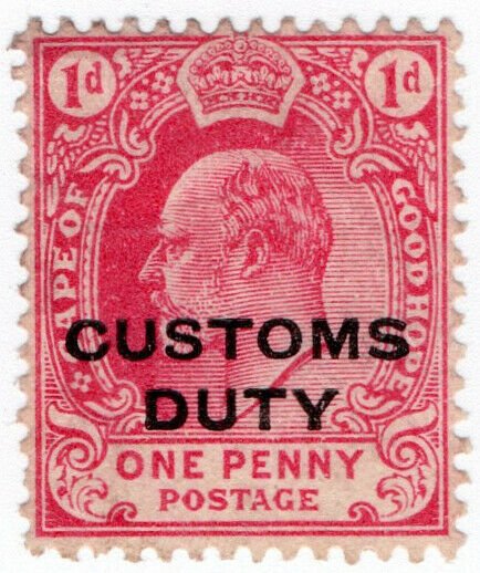 (I.B) Cape of Good Hope Revenue : Customs Duty 1d