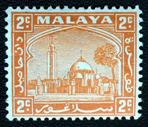 1941 Malaya SELANGOR 2c MLH P.14 SG#70a M3591