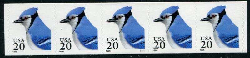 3053 US 20c Blue Jay SA coil, MNH PNC5 #S1111