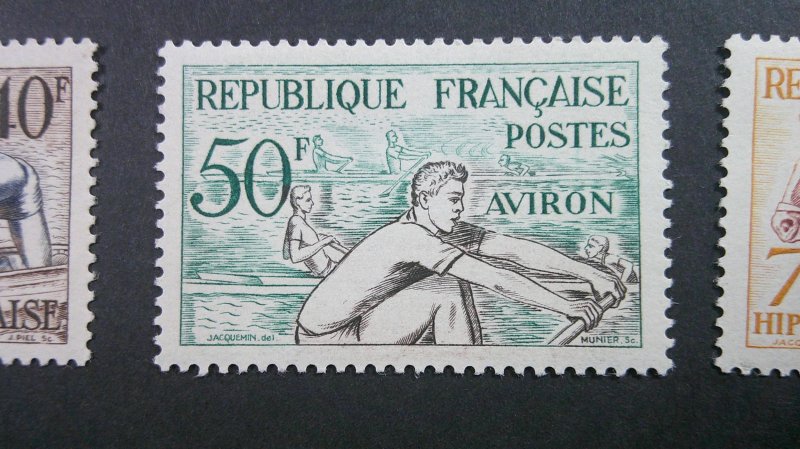 France 1953 Sports Issue Scott# 700-705 Mint XF NH CPL set of 6