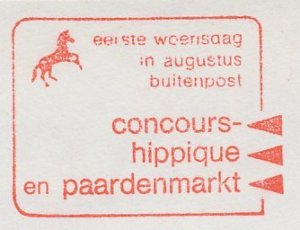 Meter cut Netherlands 1977 Horse contest - Horse market