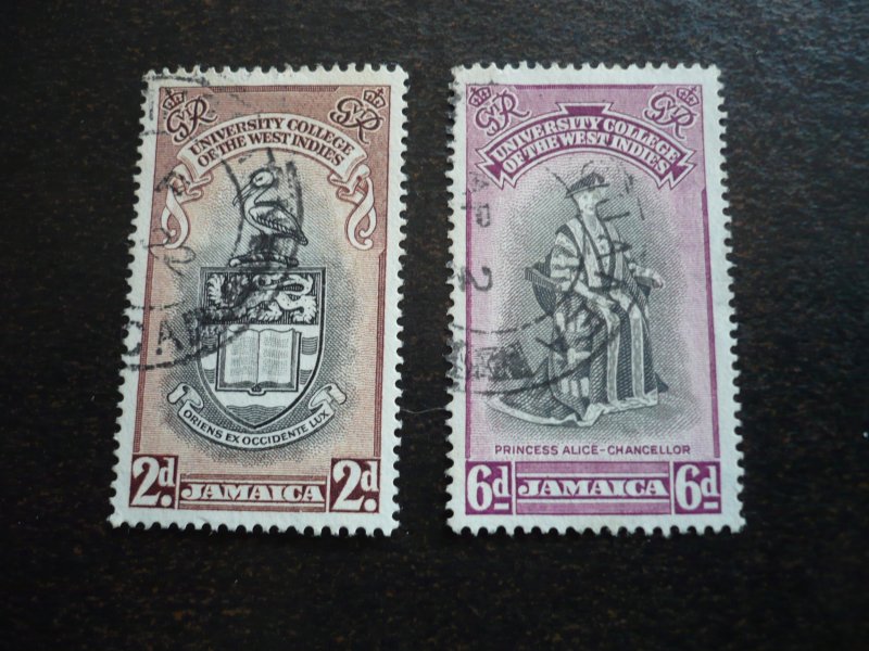 Stamps - Jamaica - Scott# 146-147 - Used Set of 2 Stamps