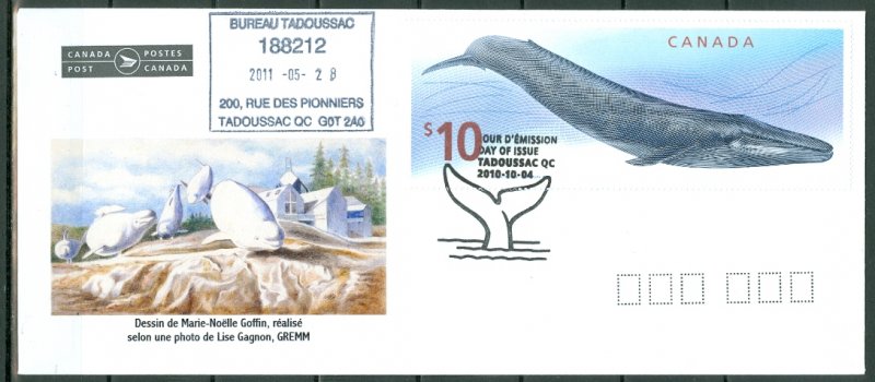 CANADA BLUE WHALE #2405...NICE PICTURED COVER