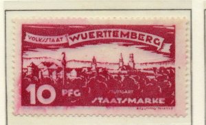 Wurttemberg 1920 Early Issue Fine Mint Hinged 10pf. NW-121280