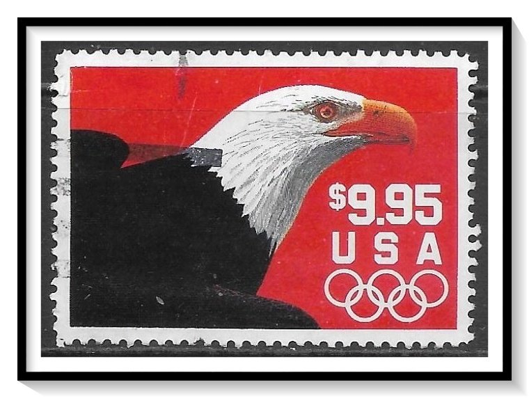 US #2541 Eagle & Olympic Rings Used