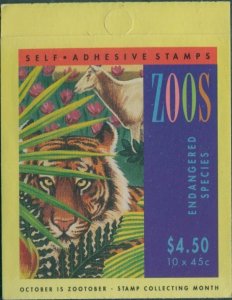 Australia booklet 1994 SG1485-1486 45c Zoos MNH