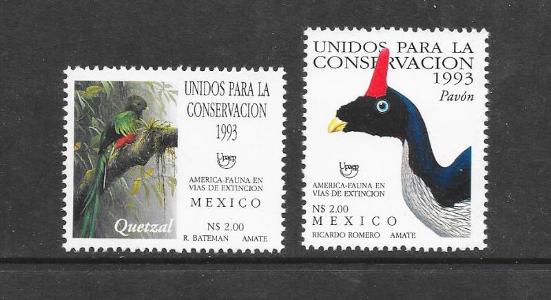 BIRDS - MEXICO #1838-9 MNH