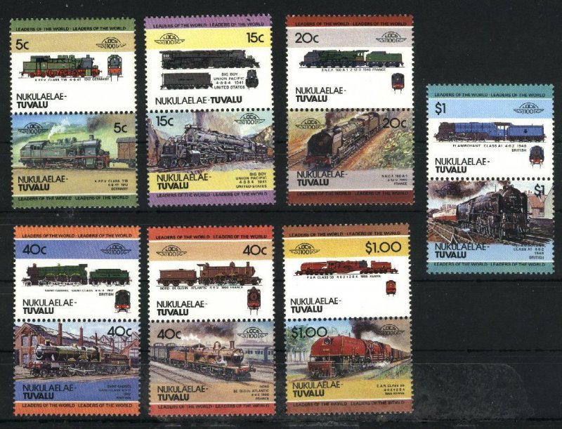 Tuvalu -Nukulaelau 2,5,7,10,11,16,17   Mint NH VF 1984-86 PD