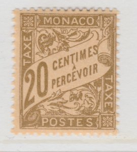 Monaco Postage Due Mint Hinged Stamp A20P30F1928-
