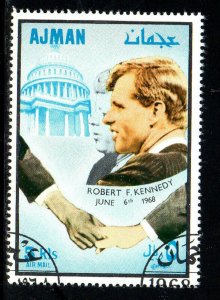 AJMAN  1968  R.F.K   MINT  VF NH  O.G  (AJ2b)  CTO