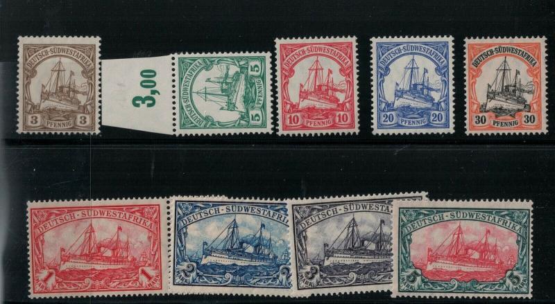 German South West Africa SC 26-34 MNH SCV $363.00