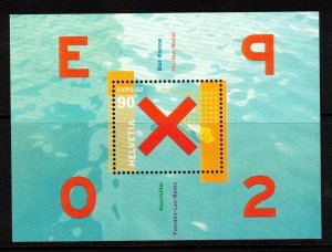 Switzerland Sc 1120 MNH S/S of 2002 - Expo