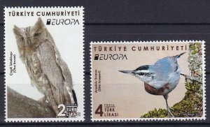 Turkey, Fauna, Birds, EUROPA MNH / 2019