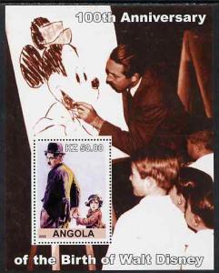 Angola 2002 Birth Centenary of Walt Disney #05 perf s/she...