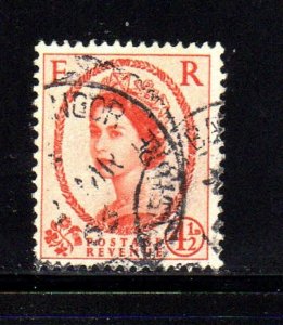 GREAT BRITAIN #360 1958 4 1/2p QEII F-VF USED c