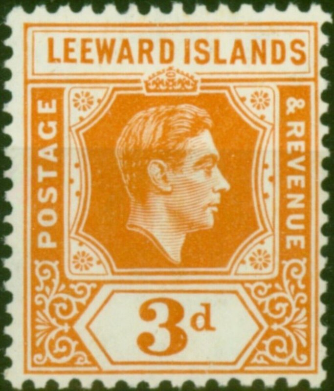 Leeward Islands 1938 3d Orange SG107 Fine LMM 