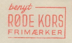 Meter cover Denmark 1952 Red Cross stamps