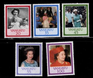 VANUATU Scott  414-418 MNH** QE2 60th Bday set