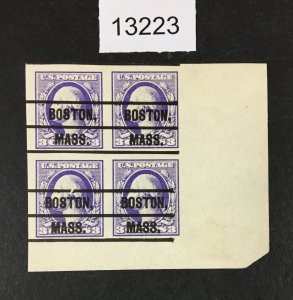 MOMEN: US STAMPS  # 535 MINT OG NH PRECANCELLED BLOCK LOT #13223