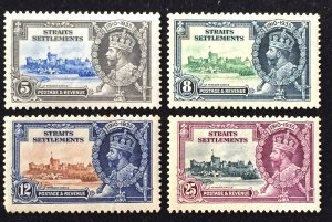 MALAYA STRAITS SETTLEMENTS 1935 KGV Silver Jubilee 4V set Mint SG#256-259 M5166