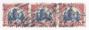 United States, Scott #573, Used, strip of 3