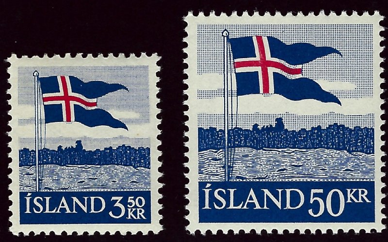 Iceland #313-314 Mint OG VF Value $10.50...Bid to win!!