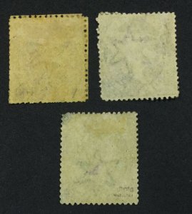 MOMEN: ST LUCIA SG #1-3 1860 SMALL STAR WMK MINT OG H £625 LOT #60948