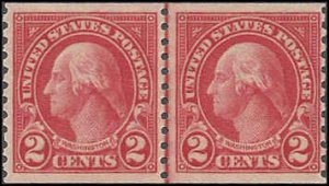 599 Mint,OG,NH... Line Pair... SCV $4.50