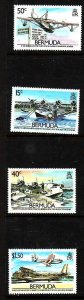 Bermuda-Sc#524-7- id9-unused NH set-Planes-1987-