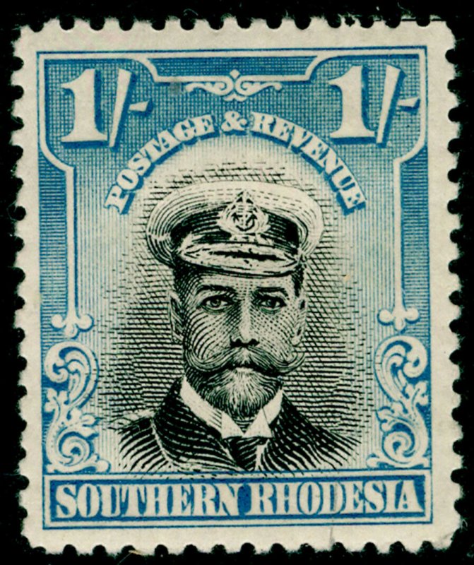 SOUTHERN RHODESIA SG10, 1s black & light blue, M MINT.