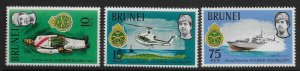 BRUNEI SG178/80 1971 REGIMENT ANNIVERSARY SET MNH