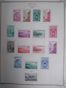 collection on pages Monaco 1939-49 complete mint and/or used GL: CV $321