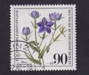 Germany  Berlin #9NB174 cancelled  1980 wildflowers  90pf