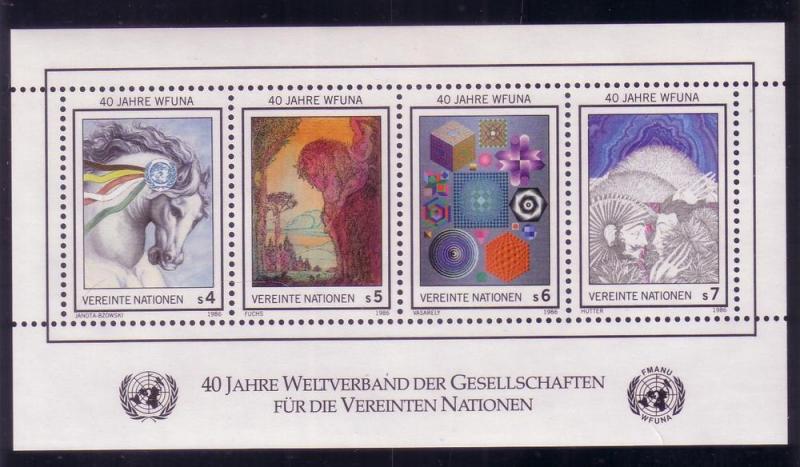 UN Vienna Sc 66 a/d WFUNA Anniversary Type MNH L18b