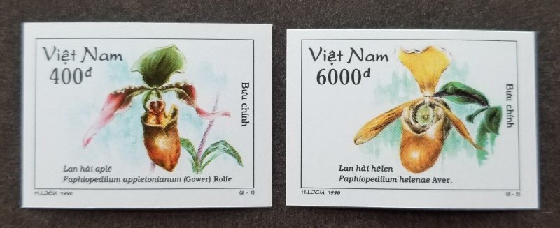 *FREE SHIP Vietnam Orchids 1998 Flowers Flora Plant (stamp) MNH *imperf