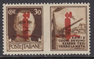 ITALY RSI (Social R)  War Propaganda - Sassone n.54 cv 150$ MNH** Verona 1944 R^