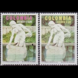 COLOMBIA 1972 - Scott# C578-9 Fountains Set of 2 NH