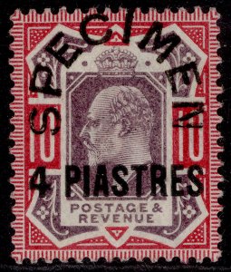 BRITISH LEVANT EDVII SG10s, 4pi on 10d dull purple & carmine, M MINT. SPECIMEN