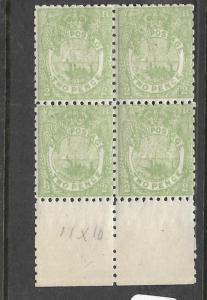 FIJI ISLANDS (PP2501B)   2 D  SG 102  BL OF 4  MNH