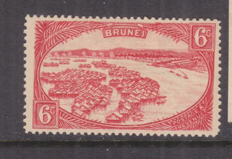 BRUNEI, 1931 Script CA, 6c. Scarlet, lhm. 