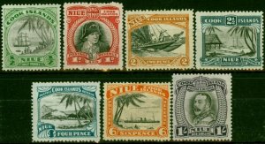 Niue 1932-36 Set of 7 SG62-68 V.F MNH