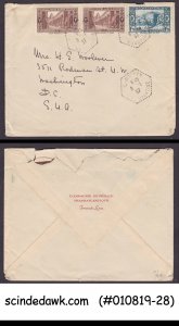 ALGERIA - 1937 ENVELOPE TO WASHINGTON USA WITH STAMPS