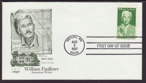 US William Faulkner 1987 Artmaster U/A FDC BIN