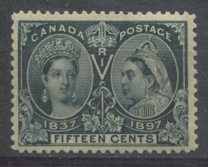 Canada #58 15c Deep Steel Blue - 1897 Diamond Jubilee Issue VF-75 LH 