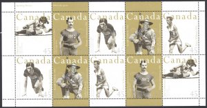 Canada Sc# 1612b MNH Booklet Pane/10 1996 45c Olympic Gold Medalists